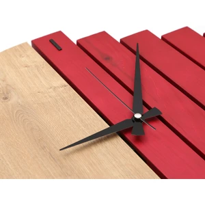Yedi Home & Decor Black Edition Wooden Sections Ahşap Modern El Yapımı Duvar Saati 5027_BE Purpurot