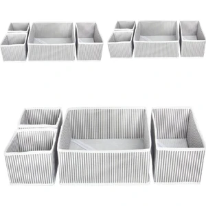 3 Adet 4lü Çok Amaçlı Dolap Içi ve Çekmece Içi Düzenleyici Organizer Kutu Seti