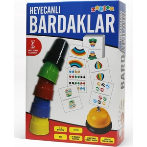 Zekice Heyecanlı Bardaklar Eğitici Kutu Oyunu