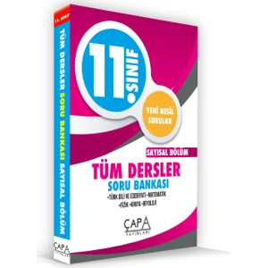 Çap Yayınları 11. Sınıf Sayısal Tüm Dersler Soru Bankası