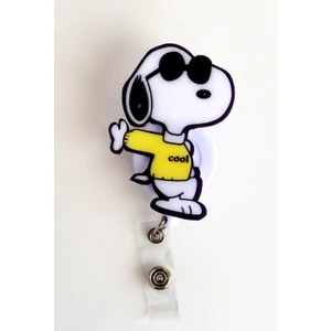 Nur  Sarı Kazaklı Snoopy Temalı Yoyo Yaka Kartlığı