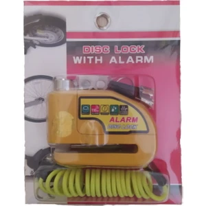Disk Kilidi Alarmlı Sarı - Hatırlatma Kablosu Dahil