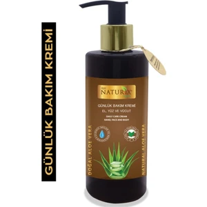 Günlük Bakım Kremi Doğal Aloe Vera Özlü 250 ml