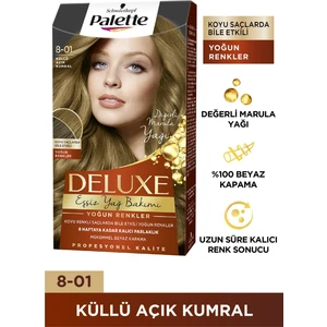 Deluxe Saç Boyası 8-01 Küllü Açık Kumral