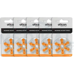 Işitme Cihazı Pili Oticon 5'li Paket 13 Numara