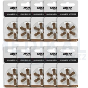 Işitme Cihazı Pili Oticon 10'lu Paket 312 Numara