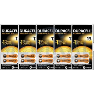 Duracell13 Numara İşitme Cihazı Pili 5 Paket 30 adet işitme cihazı pili 13 numara pil