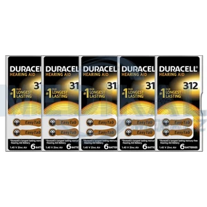 Işitme Cihazı Pili Duracell 5'li Paket 312 Numara