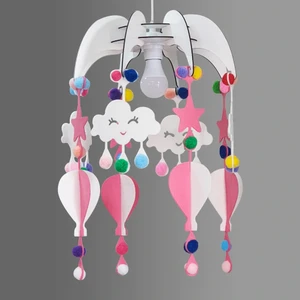 Design Otto Dream Light Dekoratif Çocuk Odası Avizesi Bebek Odası Avizesi Pembe