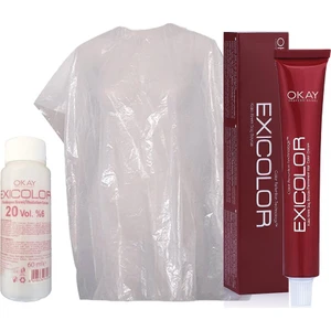 Saç Boyası Tüp 60 ml - 4.79 Çok Yoğun Tütün + 20 Volüm Peroksit + Boya Naylonu