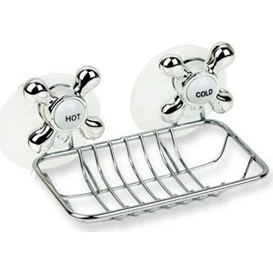 Mori Avm  Vantuzlu Sabunluk  Çift Vantuzlu Metal Katı Sabunluk Banyo Organizer