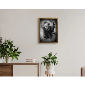 Bk Gift Atatürk Tasarımlı Doğal Masif Ahşap Çerçeveli Tablo 45X65CM-17