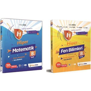 Hiper Zeka Yayınları Hiper 8. Sınıf Matematik-Fen Konu Anlatımlı Soru Bankası Seti