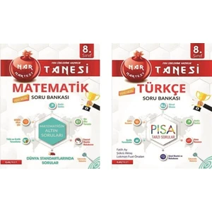 Nartest Yayınevi 8. Sınıf Nar Tanesi Matematik-Türkçe Soru Bankası Seti