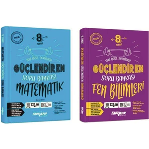 Ankara Yayıncılık 8.Sınıf  Güçlendiren Serisi Matematik - Fen Bilgisi ilimleri Soru Bankası Seti