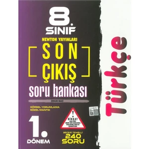 Newton Yayınları 8. Sınıf Türkçe 1. Dönem Son Çıkış Soru Bankası Evdekal