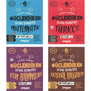 Ankara Yayıncılık 6.Sınıf  Güçlendiren Serisi 4'Lü Soru Bankası Seti