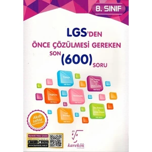 Karekök Yayıncılık LGS Den Önce Çözülmesi Gereken Son 600 Soru