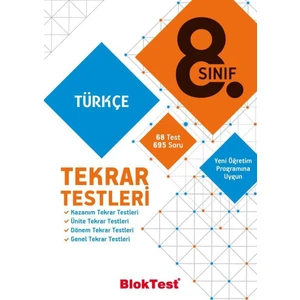 Tudem Yayınları 8. Sınıf Türkçe Tekrar Testleri