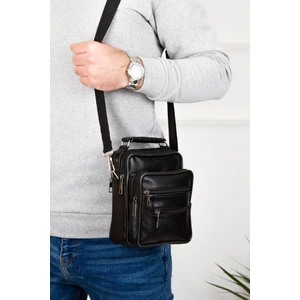 Newish Polo Deri Postacı El Çantası Ortaboy