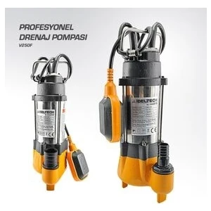 Foseptik Dalgıç Pompa Kirli Su Dalgıç Pompa 250W V250F 1.5 Inç 0.35 Hp  V250F