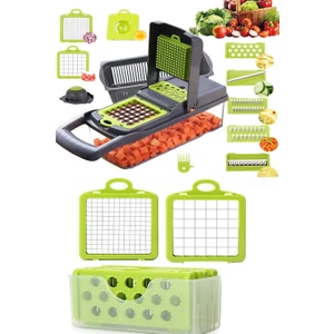 Tilbe Home Chopper Rendeleme 13 Parça Hazneli Sebze Doğrayıcı Set