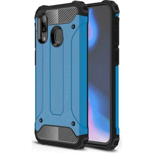 - Xiaomi Redmi Note 7 - Kılıf Çift Katman Zırh Tank Crash Military Kapak - Mavi - T7956