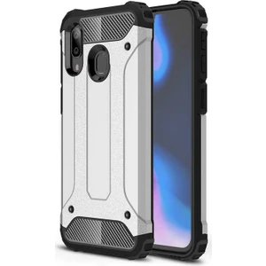 - Xiaomi Redmi Note 7 - Kılıf Çift Katman Zırh Tank Crash Military Kapak - Gri - T7956