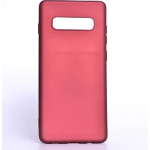 noktaks - Samsung Galaxy S10E - Kılıf Mat Soft Premier Silikon Kapak - Mürdüm - T7562
