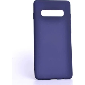 noktaks - Samsung Galaxy S10E - Kılıf Mat Soft Premier Silikon Kapak - Lacivert - T7562