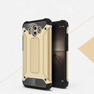 - Huawei Mate 10 - Kılıf Çift Katman Zırh Tank Crash Military Kapak - Gold - T10262