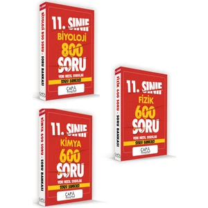 Çapa Yayınları 11. Sınıf Fizik Kimya Biyoloji Seti 3 Kitap