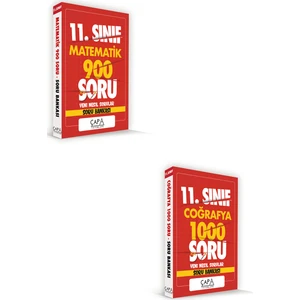 Çapa Yayınları 11. Sınıf Matematik ve Coğrafya Soru Bankası Seti 2 Kitap