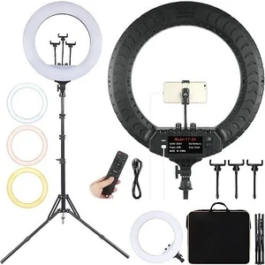 Redclick Halka LED Işık Ring Light Makyaj Çekim Işığı Sürekli Ring Light 24 Inç + 2.1 Metre Tirpod