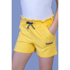 Toontoy Kids Toontoy Kız Çocuk Beli Lastikli Iki Yanı Cepli Şort