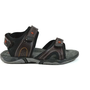Ortapedik Hakiki Kahve Deri Erkek Çocuk Sandalet (26-36)