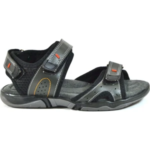 Ortapedik Hakiki Gri Deri Erkek Çocuk Sandalet (26-36)