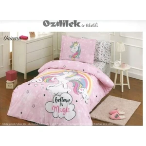 Tek Kişilik Unicorn Nevresim Takımı Pembe