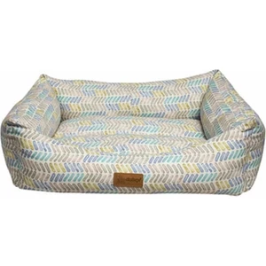 Makaron Dikdörtgen Yatak VR12 Mavi Kısa Çizgili (L) 78X60X22H cm