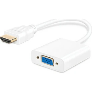 HDMI To VGA Kablo Çevirici Dönüştürücü Görüntü Altın Uçlu Full Hd