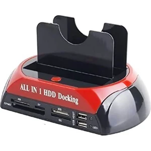 USB 2.0 2.5 / 3.5'' Inç Harddisk Ide Sata Docking Stand Kart Okuyucu HDD Klonlama