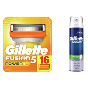 Fusion Power 16 Yedek Tıraş Bıçağı + Gillette Köpük