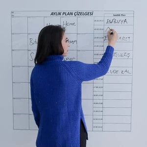 Pi Papers Saatlik Günlük Haftalık Aylık Planlayıcı Elektrostatik Özellikle Tutunan Inovatif Yazı Tahtası