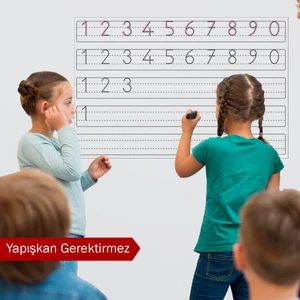 Pi Papers Rakam Yazma Çalışması - Yapışkansız Kendiliğinden Tutunan, Sihirli Pratik Akıllı Kağıt Yazı Tahtası