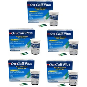 On Call Plus Ölçüm Stribi x 5 Kutu (250 Ölçüm)
