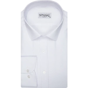 Slim Fit Armür Desenli Erkek Gömlek