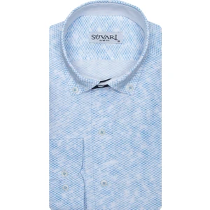 Slim Fit Desenli Erkek Gömlek