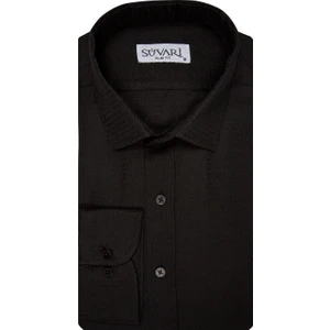 Slim Fit Armür Desenli Erkek Gömlek