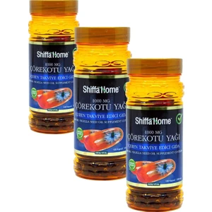 Shiffa Home Çörekotu Yağı Kapsül 1000 Mg 100 Softgel 3 Adet