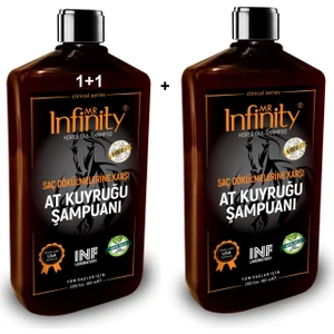 Mr Infinity At Kuyruğu Bitki Özlü Özel Saç Bakım Şampuanı 800 ML x 2 Adet-()